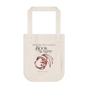 Book Wyrm Organic Canvas Tote Bag